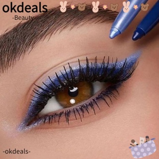 OKDEALS อายแชโดว์ อายไลเนอร์ ดินสอ กลิตเตอร์ ชิมเมอร์ กันน้ํา สีนู้ด ประกายมุก ปากกาอายแชโดว์