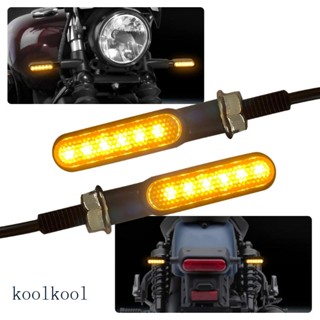 Kool หลอดไฟเลี้ยว LED 12V สีเหลืองอําพัน สําหรับรถจักรยานยนต์ 1 คู่