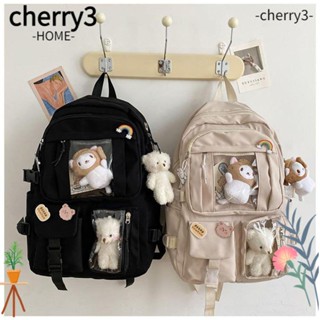 CHERRY3 กระเป๋าเป้สะพายหลัง กระเป๋านักเรียน ป้องกันน้ํา จุของได้เยอะ สําหรับเด็กผู้ชาย และผู้หญิง