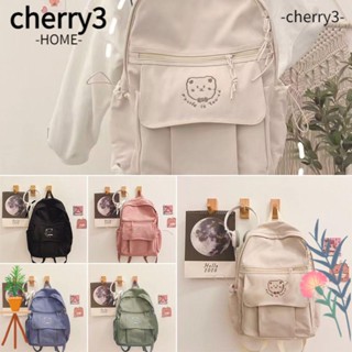 CHERRY3 กระเป๋าเป้สะพายหลัง กระเป๋าถือ กระเป๋านักเรียน น่ารัก สําหรับผู้หญิง