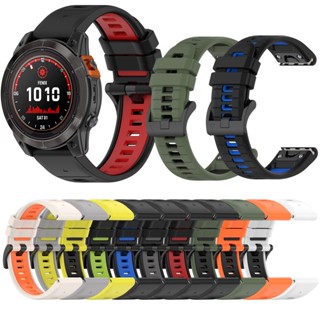 สายนาฬิกาข้อมือซิลิโคน ปลดเร็ว 20 มม. 22 มม. 26 มม. สําหรับ Garmin Fenix 6X 6 6S Pro 5X 5 5S 7X 7 7S 3HR instinct Forerunner 935 945