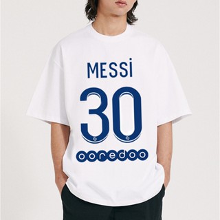 เสื้อเชิ้ตแขนสั้นพิมพ์ดิจิตอล MESSY เบอร์ 30, เสื้อยืดคอกลมแขนสั้น S-5XL