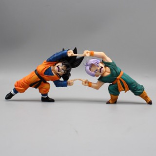 โมเดลฟิกเกอร์ Pvc อนิเมะ Dragon Ball Z Trunks Son Goten Trunks Fusion ขนาด 11 ซม. เหมาะกับของขวัญ สําหรับตกแต่งโต๊ะเก็บสะสม