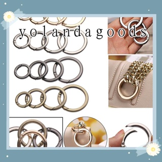 ☆YOLA☆ 1pc High quality Carabiner Purses Handbags Black gold silver Snap Clasp Clip Spring O-Ring Buckles Plated Gate Zinc Alloy Hooks 19/25/32/38mm Round Push Trigger Bag Belt Buckle/Multicolor