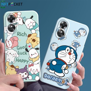 เคสโทรศัพท์มือถือ แบบแข็ง ลายการ์ตูนโดราเอมอน สําหรับ ออปโป้ A15 A35 A15S A31 A8 A78 A58 A93 A92S A55 A9 A17 A57 Find X3 Lite X5 R15 R17 F9 F11 Reno 5 6 7 8 Pro 4G 5G ผ้าคลุม