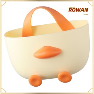 Rowans ตะกร้าแขวน ตะกร้าเก็บเครื่องสําอาง แบบกาวติดผนังห้องน้ํา น่ารัก