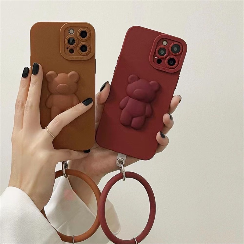 Huawei Nova3 Nova3i Nova3e Nova4 Nova4e Nova10SE Honor8X Y9Prime Y9 Y6 Y6Pro Y7 Y7Pro 2019 Y9S Y7A Y7P Nova Y70 Y90 Y61 Honor X7A X8A X9 X8 X5 Phone Case Cute Bear Soft Cover