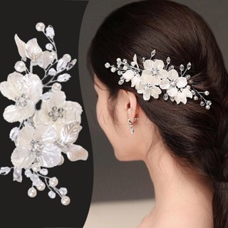 Pearl flower hair fork bridal wedding hair accessories