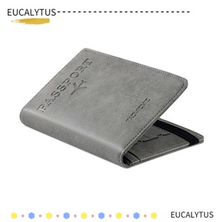 Eutus กระเป๋าใส่หนังสือเดินทาง หนัง PU มีซิป บางพิเศษ อเนกประสงค์ สําหรับผู้หญิง และผู้ชาย