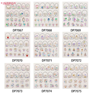 Inspg&gt; ใหม่ สติกเกอร์พลอยเทียม 3D สําหรับติดตกแต่งเล็บ