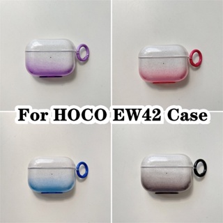 【ส่วนลด】สําหรับ Hoco. เคสนิ่ม แบบใส ไล่โทนสีฟ้า EW42 สําหรับ HOCO EW42