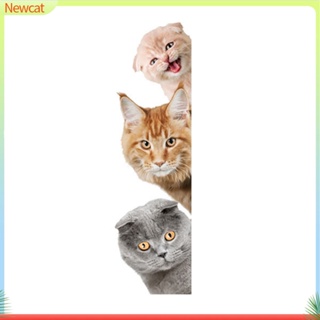 {Newcat} สติกเกอร์ PVC ลายน่ารัก ใช้ง่าย ลอกออกได้ สําหรับติดตกแต่งผนัง