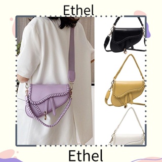 Ethel1 กระเป๋าสะพายไหล่ กระเป๋าถือ หนัง PU ทรงคลัทช์ ขนาดเล็ก แฟชั่นสําหรับสตรี