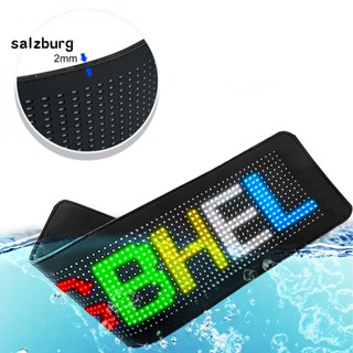 Sal ป้ายไฟดิจิทัล Led ยืดหยุ่น ควบคุมด้วยบลูทูธ น้ําหนักเบา สําหรับตกแต่งรถยนต์ ปาร์ตี้