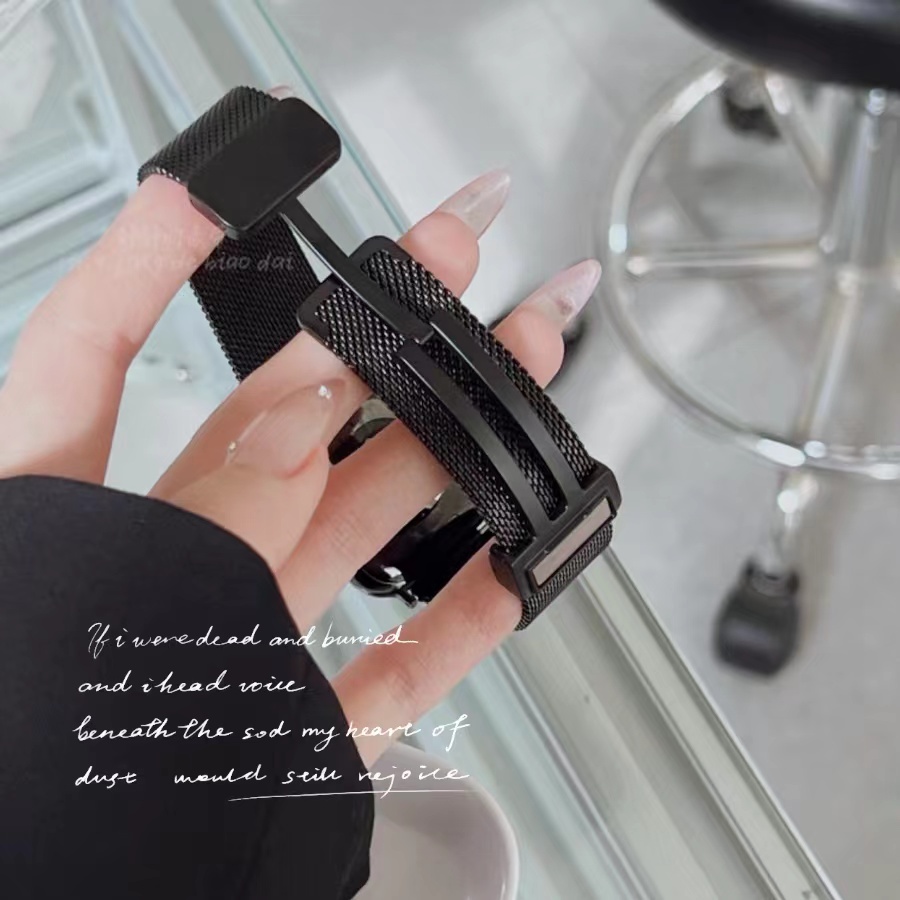 ใหม่ สายนาฬิกา สายเลสแม่เหล็กล็อค สำหรับ Smartwatch ขนาด 38/40/41mm 42/44/45/49mm