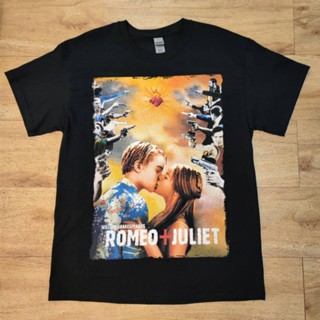 เสื้อยืดแขนสั้นคอกลมเสื้อยืดผ้าฝ้าย ROMEO+JULIET DTG digital printer (direct to garment) เสื้อลายภาพยนตร์ เสื้อลายหนังดั