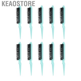 Keaostore Hair Teasing Brush  ABS Handle Salon 10pcs for Hairdresser Travel