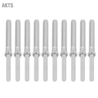 AKTS 10 ชิ้นด้าย Swage Lag สกรูสแตนเลสราวบันไดฮาร์ดแวร์ Screw ชุด