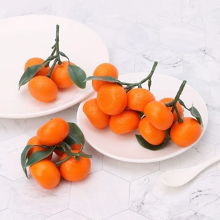 Artificial Tangerine Foam Fruit Fake Decoration Props Simulated Kitchen