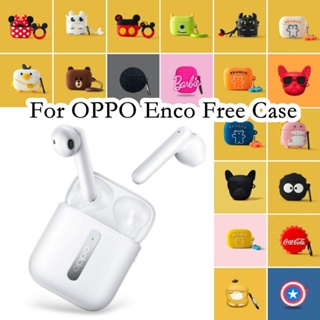 【Case Home】เคสหูฟัง แบบนิ่ม กันกระแทก ลายการ์ตูน สําหรับ OPPO Enco Free