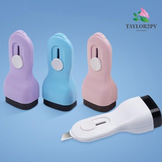 Taylor2pv ลูกกลิ้งตรายางซีล ป้องกันการโจรกรรม หมึกในตัว 4 สี สําหรับสํานักงาน