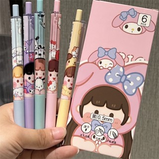 ปากกาเจล 0.5 st ลายการ์ตูนน่ารัก สีดํา สําหรับนักเรียนหญิง