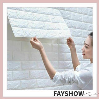 Fay สติกเกอร์โฟม กันน้ํา กันชน สามมิติ ขนาด 38*35 ซม. สําหรับตกแต่งผนังบ้าน 10 ชิ้น