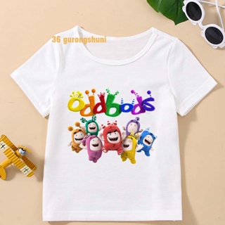 เสื้อยืดแขนสั้น พิมพ์ลายกราฟฟิค The Oddbods Show Kawaii น่ารัก สําหรับเด็กทารก