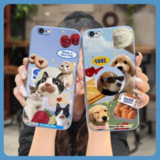 Lens package Skin-friendly feel Phone Case For iphone 6/6S soft shell Back Cover Anti-fall Liquid silicone shell Cartoon