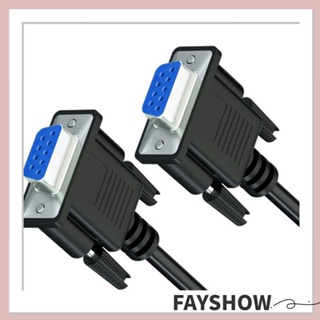 Fay RS232 สายเคเบิลอนุกรม 1.5 ม. 5 ม. ตัวเมีย เป็นตัวเมีย 9 Pin DB9