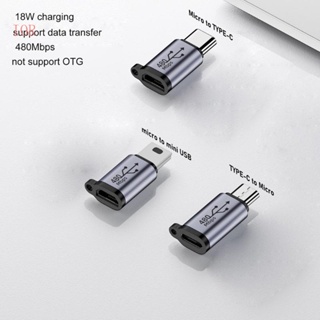 Ior อะแดปเตอร์แปลง TypeC เป็น Micro USB 18W อะลูมิเนียมอัลลอย 480Mbps พร้อมสายคล้อง สําหรับกล้องดิจิทัล Gps