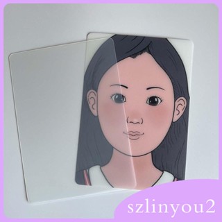 [szlinyou2] แผ่นบอร์ดแม่แบบ ใช้ซ้ําได้ สําหรับใช้ในการวาดภาพบนใบหน้า แต่งหน้า