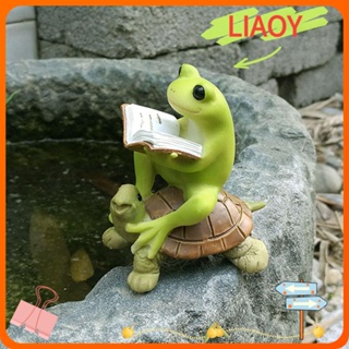 Liaoy ฟิกเกอร์เรซิ่น ขนาดเล็ก สําหรับตกแต่งสวน กลางแจ้ง