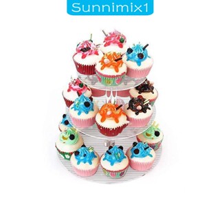 [Sunnimix1] ถาดวางขนมเค้ก ขนมปัง คัพเค้ก 3 ชั้น