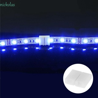 Nickolas แถบไฟเชื่อมต่อ 2 4 5 Pin ไร้บัดกรี สําหรับสายไฟต่อขยาย SMD 5050 RGB LED