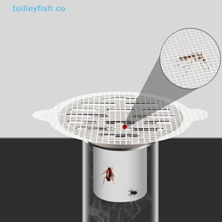 Tuilieyfish สติกเกอร์กรองท่อระบายน้ํา แบบใช้แล้วทิ้ง สําหรับห้องครัว ห้องน้ํา 10 ชิ้น