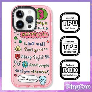 Pingcoo - เข้ากันได้สำหรับ เคส iphone 11 เคสไอโฟน เคสไอโฟน11 เคสนิ่มเคสใสหนากันกระแทกกรอบป้องกันกล้องสีแดงขอบสีชมพูขั้นสูง Graffiti ภาษาอังกฤษเข้ากันได้กับ iPhone 13 12 11 Pro Max XR XS 7 8