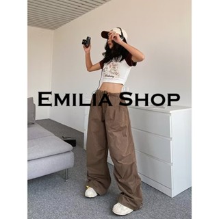 EMILIA SHOP  กางเกงขายาว กางเกงขายาวผู้หญิง สไตล์เกาหลี  ทันสมัย พิเศษ ทันสมัย Beautiful A90M0AZ 36Z230909