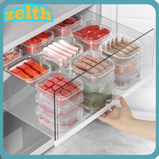 Zelth กล่องเก็บอาหาร เนื้อสัตว์ ผัก ผลไม้ แบบใส 350 มล. 3 ชิ้น