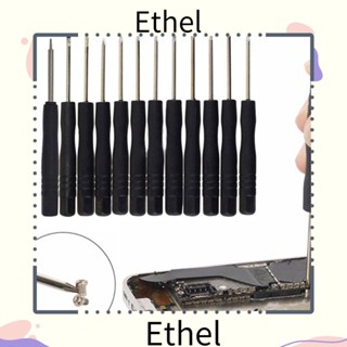 Ethel1 ชุดไขควง อเนกประสงค์ ความแม่นยําสูง ขนาดเล็ก 12 ชิ้น ต่อชุด สําหรับโทรศัพท์ คอมพิวเตอร์