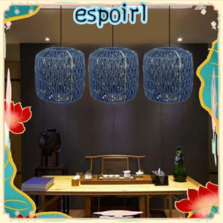 Espo โคมไฟระย้า หวายสาน สไตล์วินเทจ สําหรับตกแต่งบ้าน