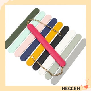 Hecceh สายสะพายไหล่ หนัง PU กันลื่น ปรับได้ สีพื้น คุณภาพสูง สําหรับผู้หญิง 2 ชิ้น