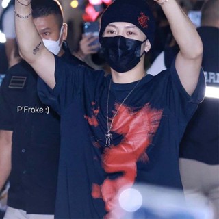 TEAM WANG Portrait Print เสื้อยืดคอกลมแขนสั้นแบบเดียวกัน