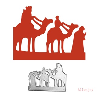 Joy แผ่นแม่แบบโลหะ ตัดลาย Camel Man สําหรับตกแต่งสมุดภาพ DIY