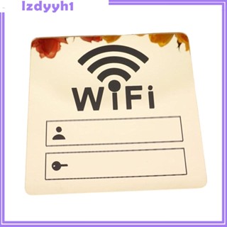 [JoyDIY] สติกเกอร์ ป้ายสัญลักษณ์ WiFi แบบใส่รหัสผ่าน สําหรับติดตกแต่งกระจก หน้าต่าง