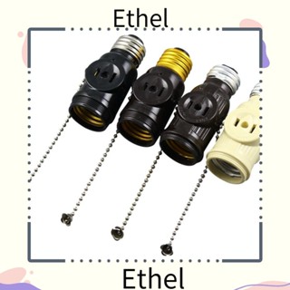 Ethel1 อะแดปเตอร์หลอดไฟ LED 6A 110-250 V สกรู ABS คุณภาพสูง