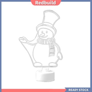 Redbuild|  โคมไฟ LED รูปซานตาคลอส สโนว์แมน ต้นคริสต์มาส สําหรับตกแต่งบ้าน