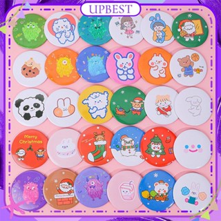 ♕ กระจกเครื่องสำอางการ์ตูนสาวหัวใจพกพาน่ารัก Kawaii Cat Teddy Dog Letter Pocket Round Multifunctional Mirror Face Makeup Tool 38 Designs UpBEST