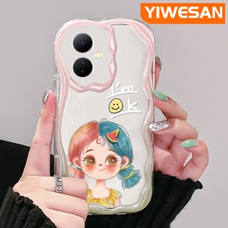 เคสโทรศัพท์มือถือแบบนิ่ม ใส กันกระแทก ลายการ์ตูนเด็กผู้หญิงน่ารัก สําหรับ VIVO Y76 Y76s Y74s 5G Y36 Y77 Y77E 5G Y78 Y78+ 5G IQOO Z6 Lite 5G