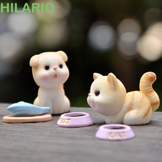 Hilario ตุ๊กตาเรซิ่น รูปการ์ตูนสัตว์เลี้ยง ขนาดเล็ก สําหรับตกแต่งสวน DIY